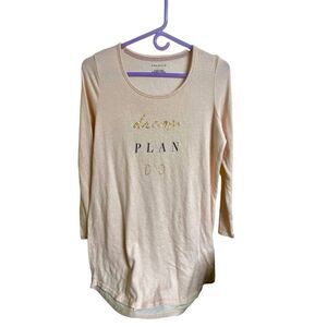 Danskin Long Sleeve Sleep Shirt Nightgown